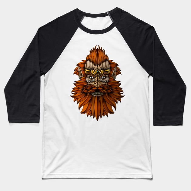 Ornate Dwarf Baseball T-Shirt by Psydrian